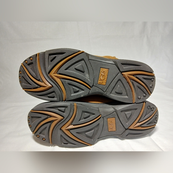 UGG Australia Womens Sz W9 Ultimate Tall Braid 5340 Tan/Brown Lined Winter Boots - Picture 5 of 6